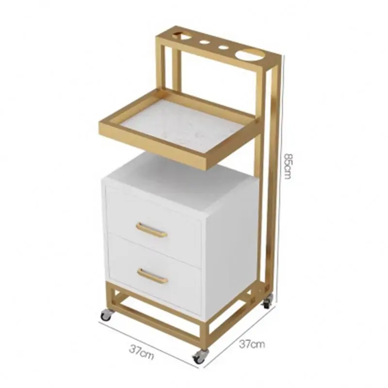 Пользовательский свет используется Маникюрный Стол для парикмахерской Роскошный белый минималистичный стиль красоты стул ногтей