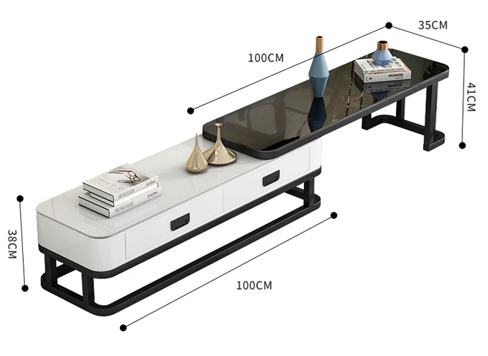 TV Cabinet Combination Set Luxury Modern Simple Coffee Table Living Room Furniture