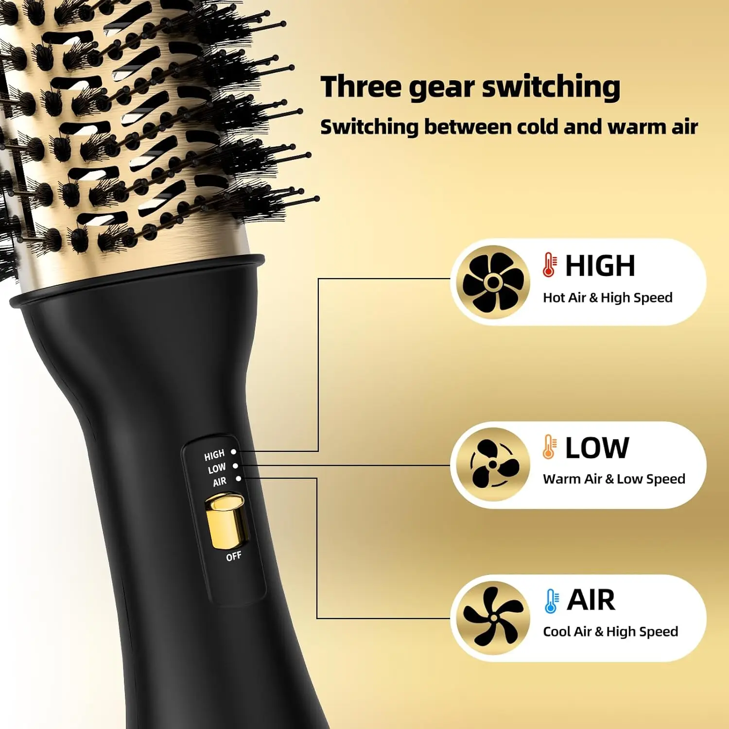 SMET Original One Step hair dryer brush and Volumizer hot air brush 1000W blow Styler for Drying