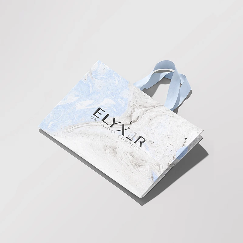 Custom Design Printed Shopping Gift Packaging Paper Bag With Your Own Logo Luxury Black White Retail Thick Paper Bag For Clothes