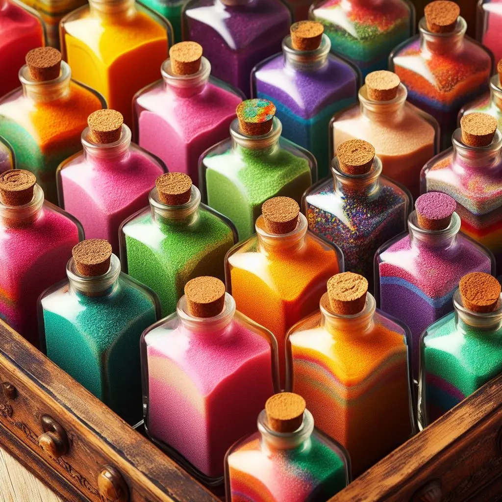 multi play set epoxy colored sand painting silica basalt quartz color sand fine card silica for kids