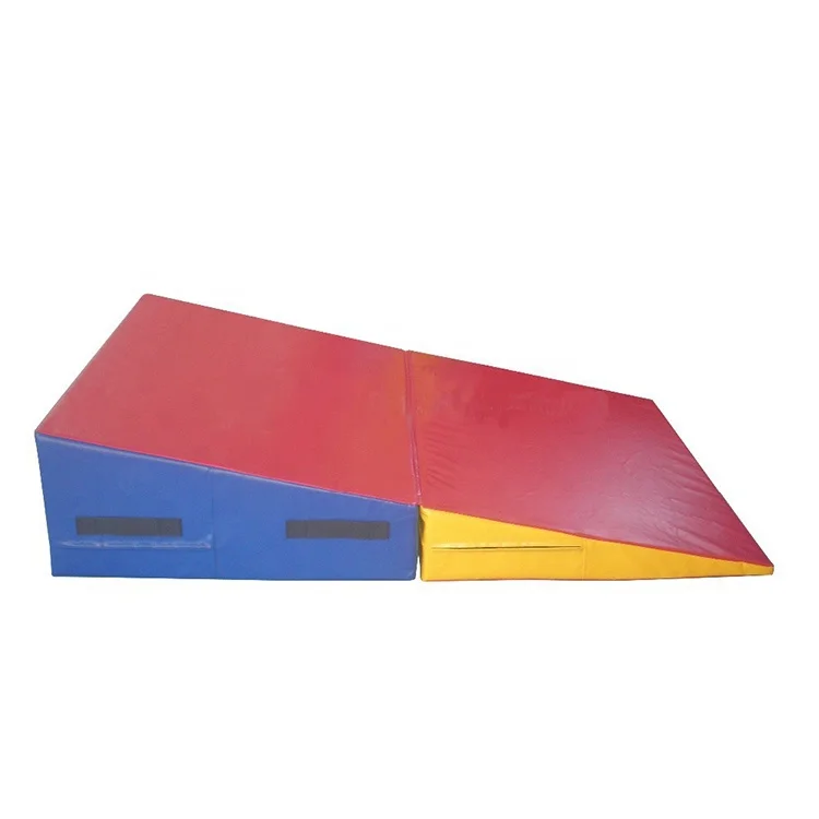 multi-color anti tear exercise training incline mat for beginners