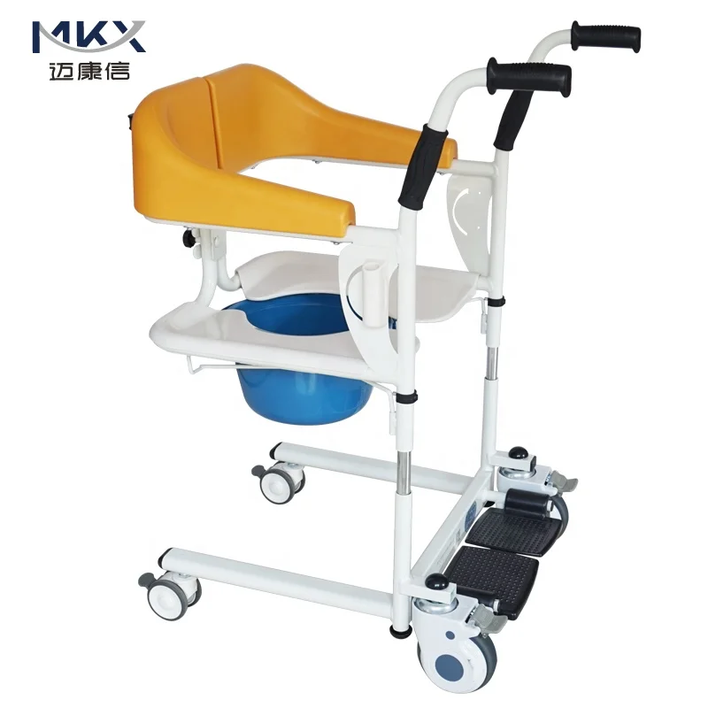 
hot sell Multifunctional Lift with Toilet seat Cushion Nursing Chair Elderly Transfer Wheelchair 