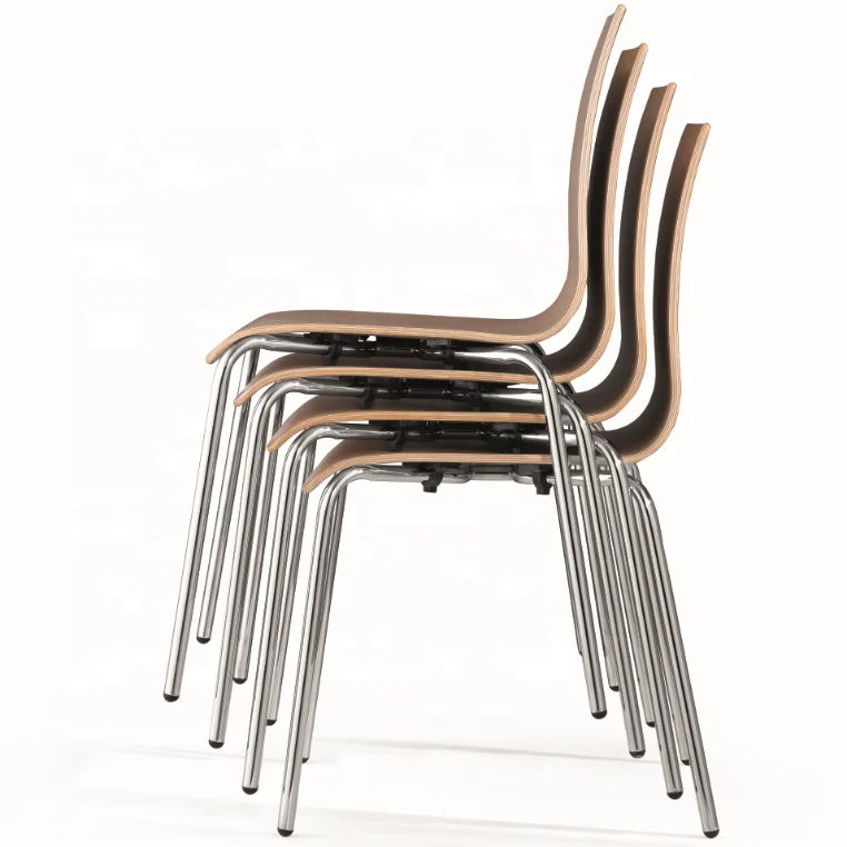 Wedding dining sets industrial wood chair furniture sedia fast food molded plywood canteen seating components chairs and tables
