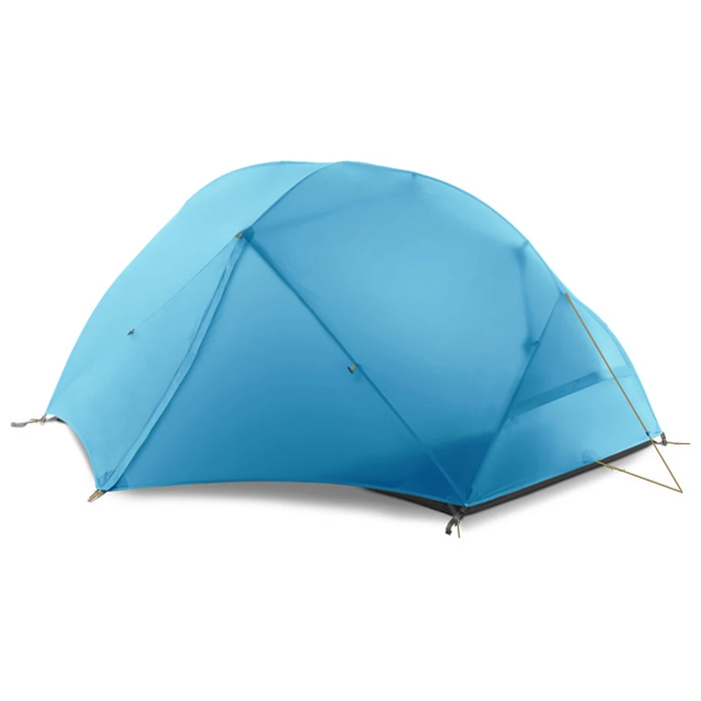 New Design Outdoor 3 Season Hiking Waterproof Ultralight Aluminum Pole Nylon Silicon Cloth 2 Person Family Camping tent