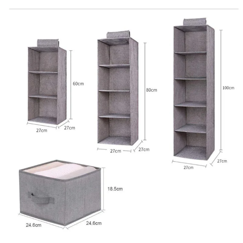 Bra Underwear Socks Storage Box Divider Ties Container Case Clothing Organizer Drawer Wall Hanging Fabric Storage Bag