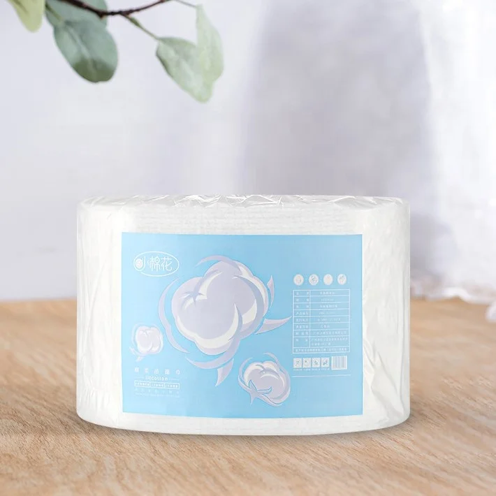 Custom Package Sheet Jumbo Roll Raw Facial Tissue Soft Pearl Pattern Cotton Paper