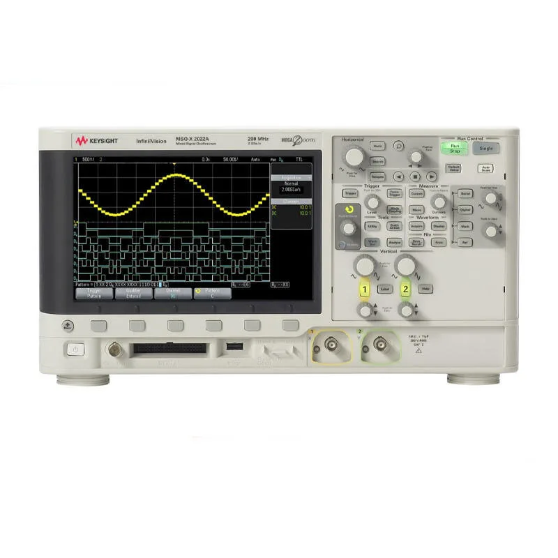Keysight MSOX2022A mixed-signal oscilloscope: bandwidth of 200 MHz, 2 analog channels and 8 digital channels
