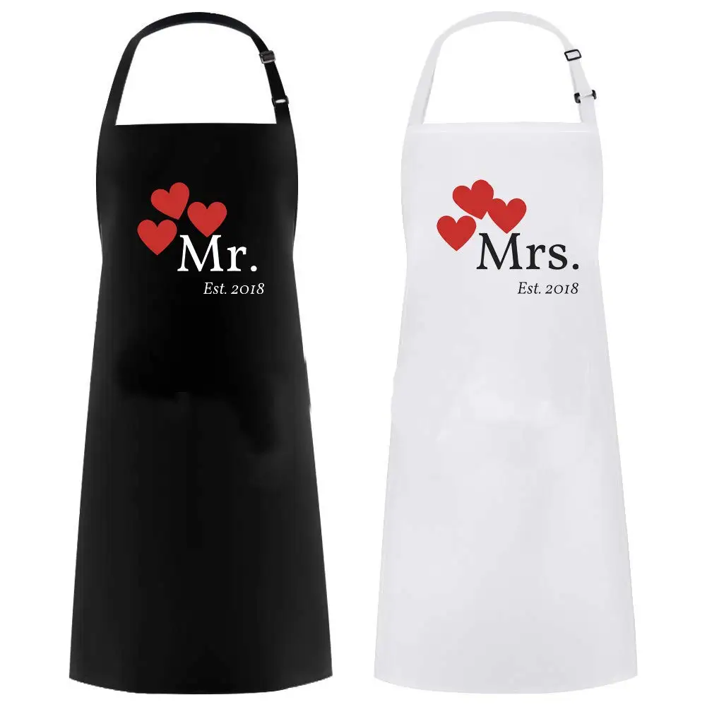 Wholesale Custom Logo Women Aprons For Cooking Modern Waterproof Adult Cooking Chef Kitchen Aprons