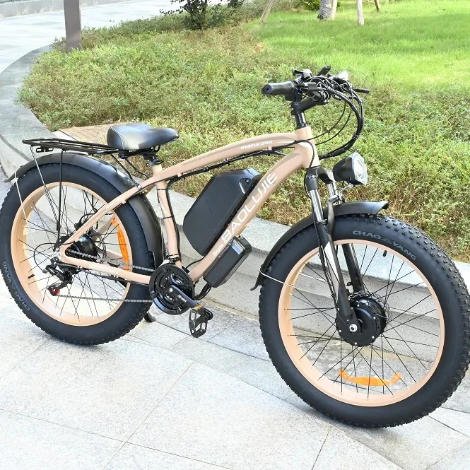 26 inch dual driver hydraulic disc brake 26*4.0 electric bicycle 2000w 50-80km for adults 45km/h with Shi-Mano 21 Speed