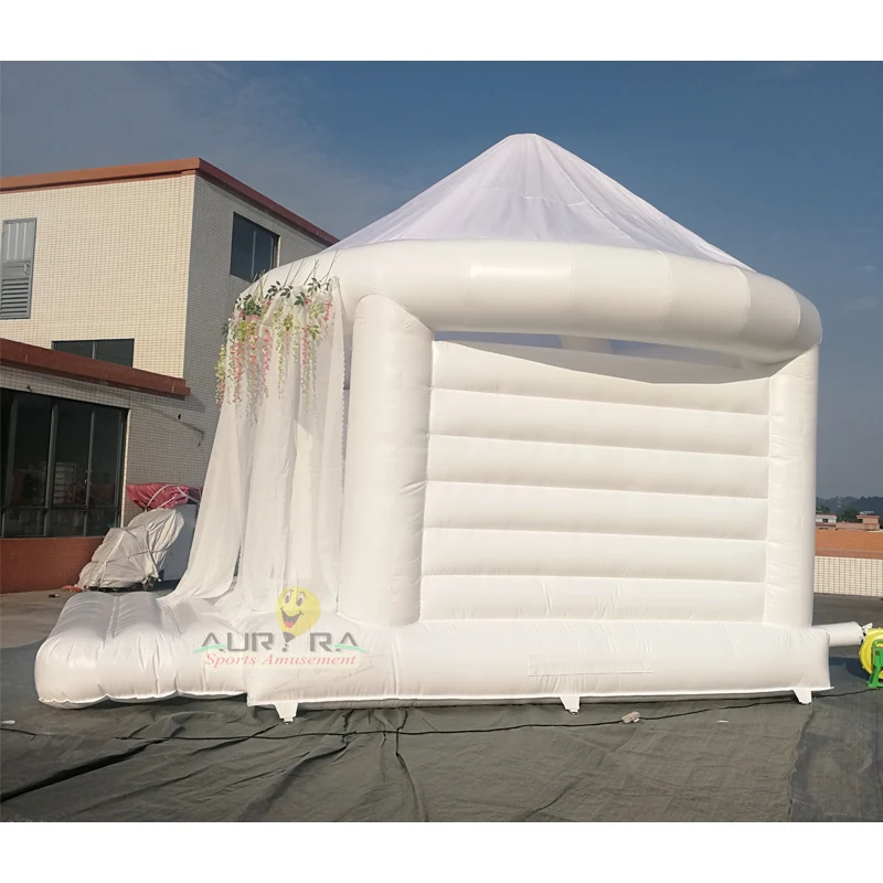 Белый надувной батут, надувной Свадебный батут, индивидуальный Свадебный батут, прыгающий домик