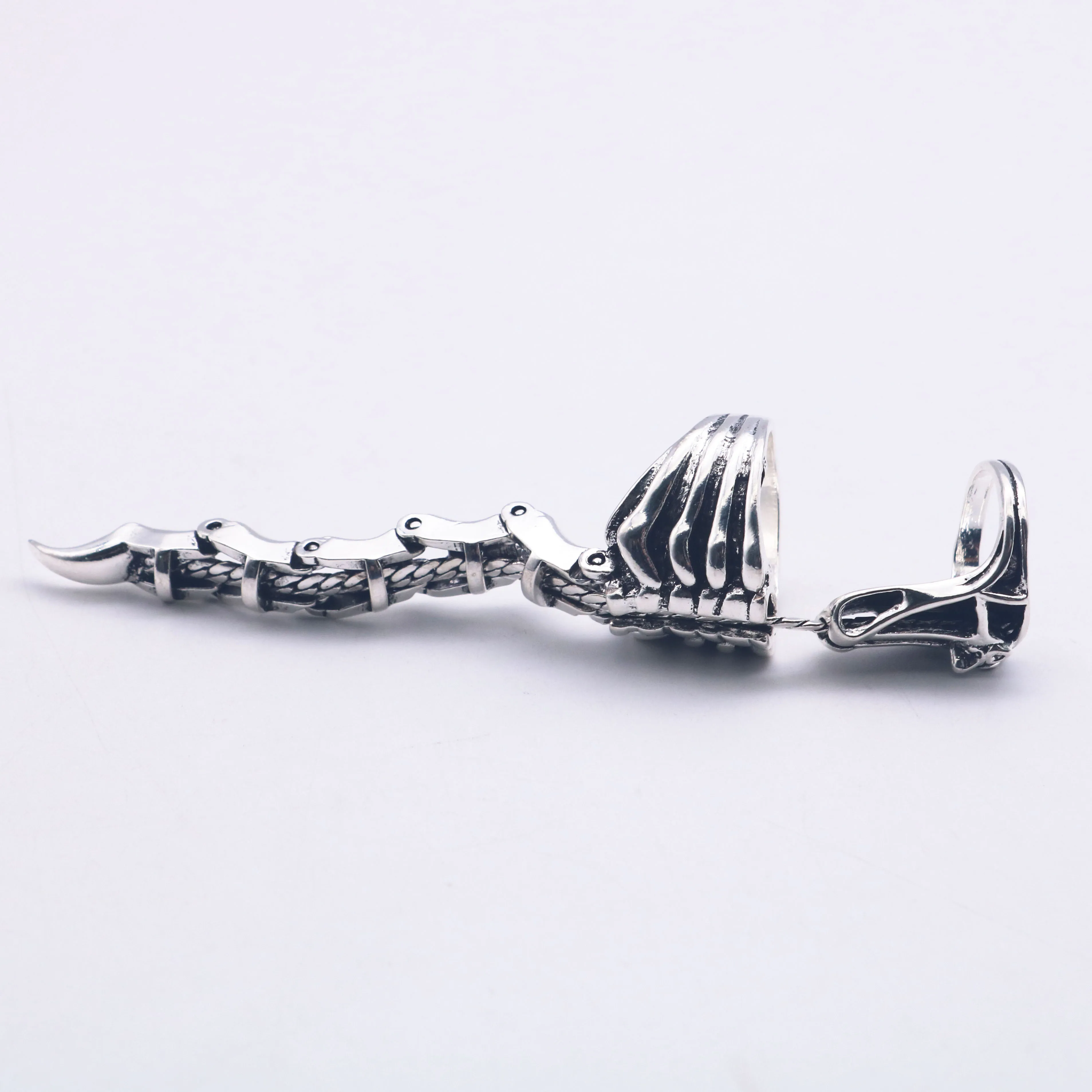 Hip Hop ring for men vintage jewelry personality Punk Neo-Gothic silver ring adjustable scorpion Cool Party Gift