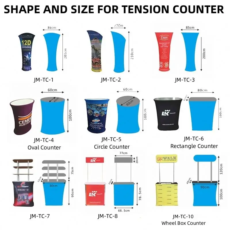 Promotion Table Exhibition Portable Retail  Pop Up Booth Display Counter Table Booth Display Counters For Promotion