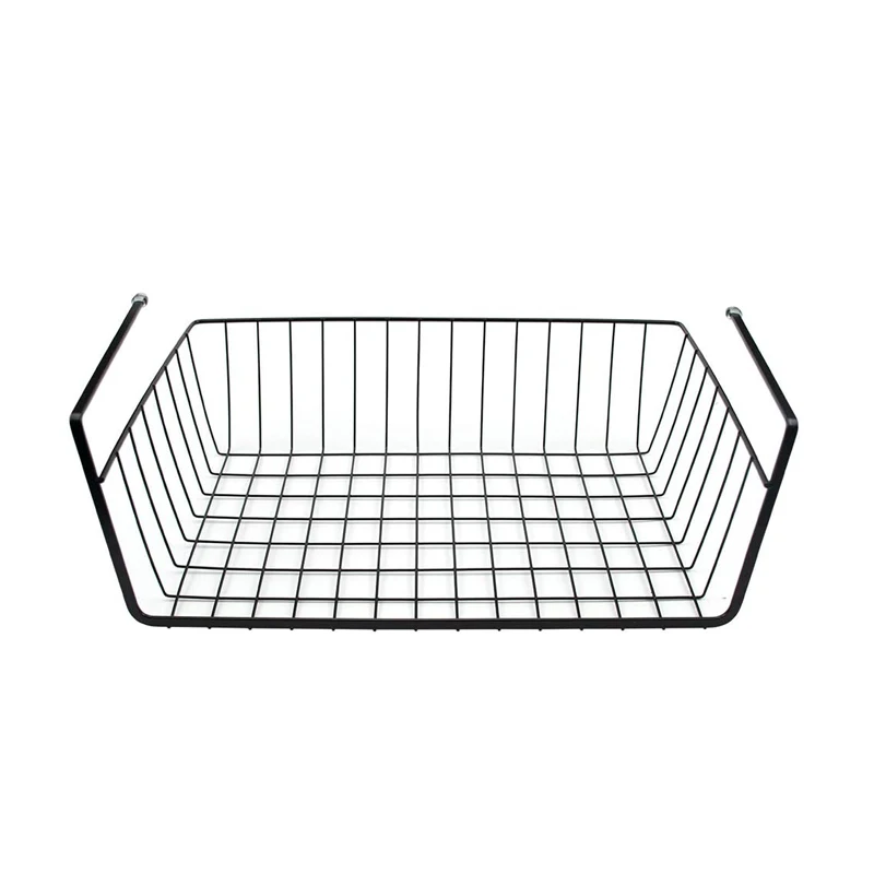 Customized Under Shelf Sliding Metal Kitchen Under Cabinet Hanging Storage Wire Basket