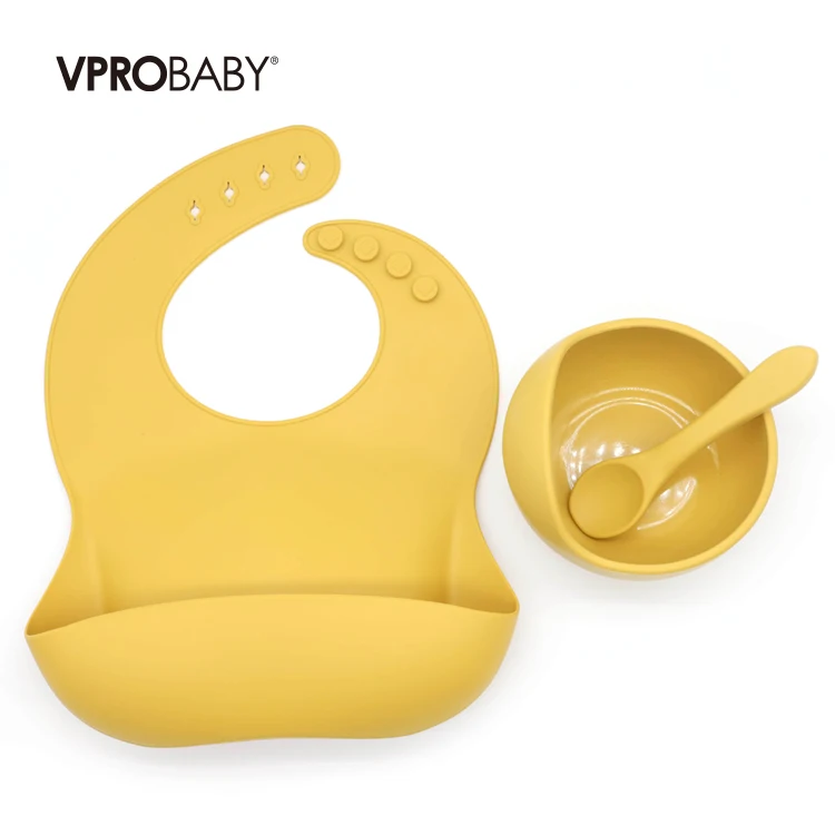 Custom Baby Silicone Feeding Set Food Bowls Tableware Baby Products Silicon Baby Bowl