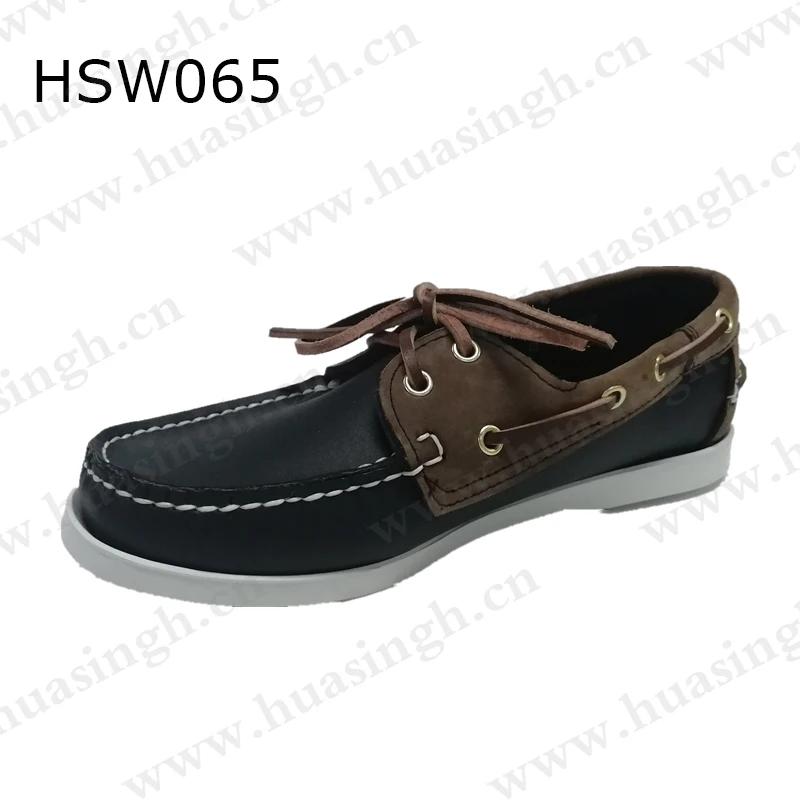 LXG,Egypt market popular brown color leather shoelace penny shoes best selling half insole cheap peas shoes HSW065