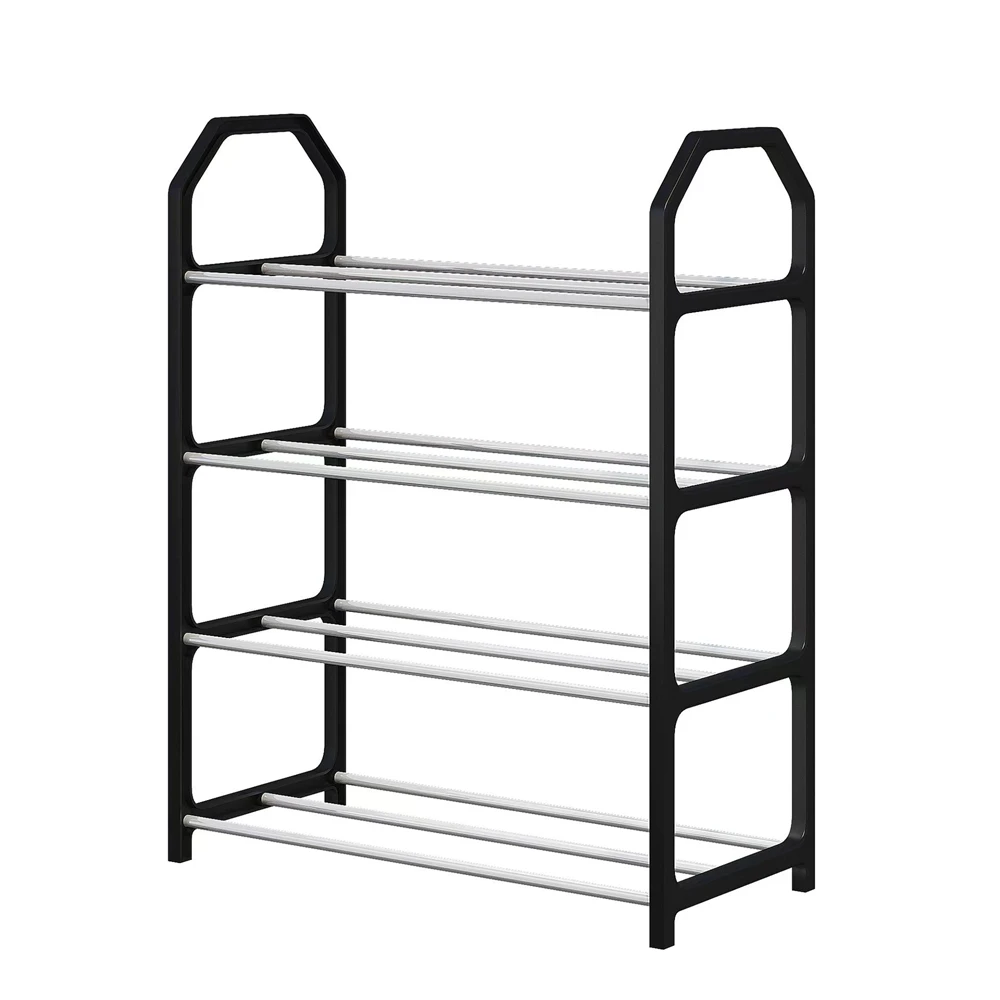 Fair Price Home Chrome 2 Tier Extendable And Stackable Shoes Shelf Metal Shoe Rack For Save Space