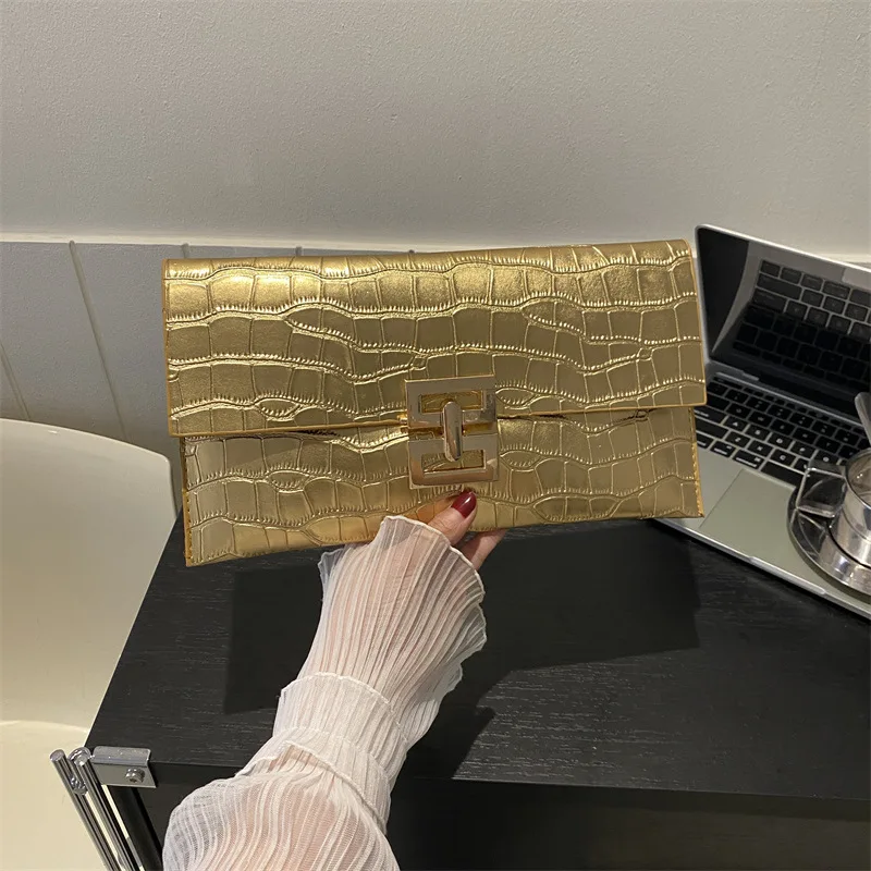 SW 2024 Latest Design PU Leather Wallet Hand Bag Fashion Trendy Clutch For Women Daily Use