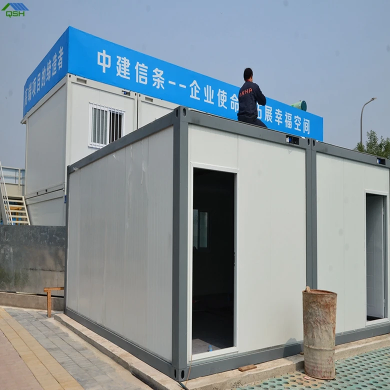 Factory Prices Fully Assembled Modular Double Bedroom Prefab House Sale Custom Customized PVC Box Wall  Container House