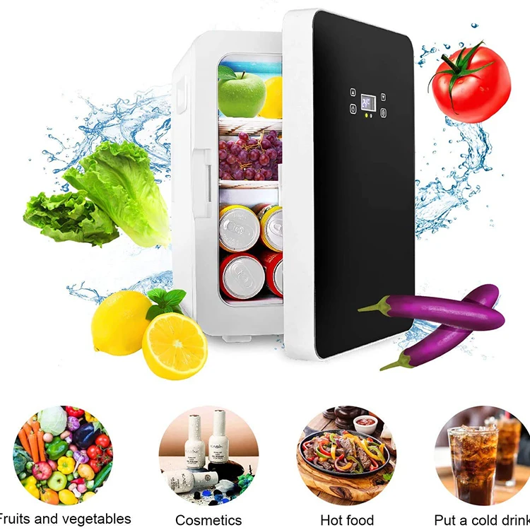 Modern single door household room cooler mini fridge with digital thermostat display