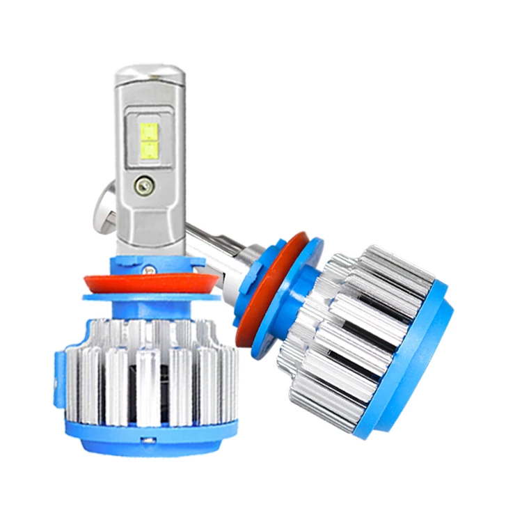 Auto Lighting Systems t1 led headlight with turbo h11 led headlight kits 6000k super bright h11 led canbus led lights for cars