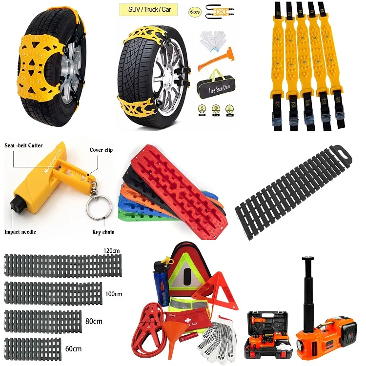 6 Pieces Car Motorcycle Anti Slip Tire Snow Mud Sand Traction Chains