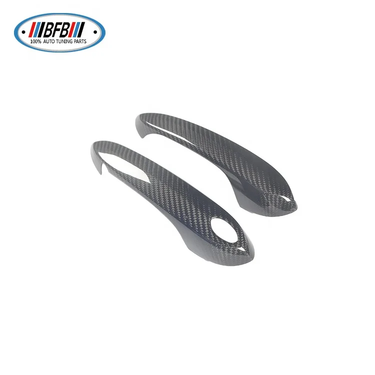 Real Dry Carbon Fiber Car Exterior Accessories For BMW X3 X4 X5 G30 Supra Door Handle Cover Trims 2pcs