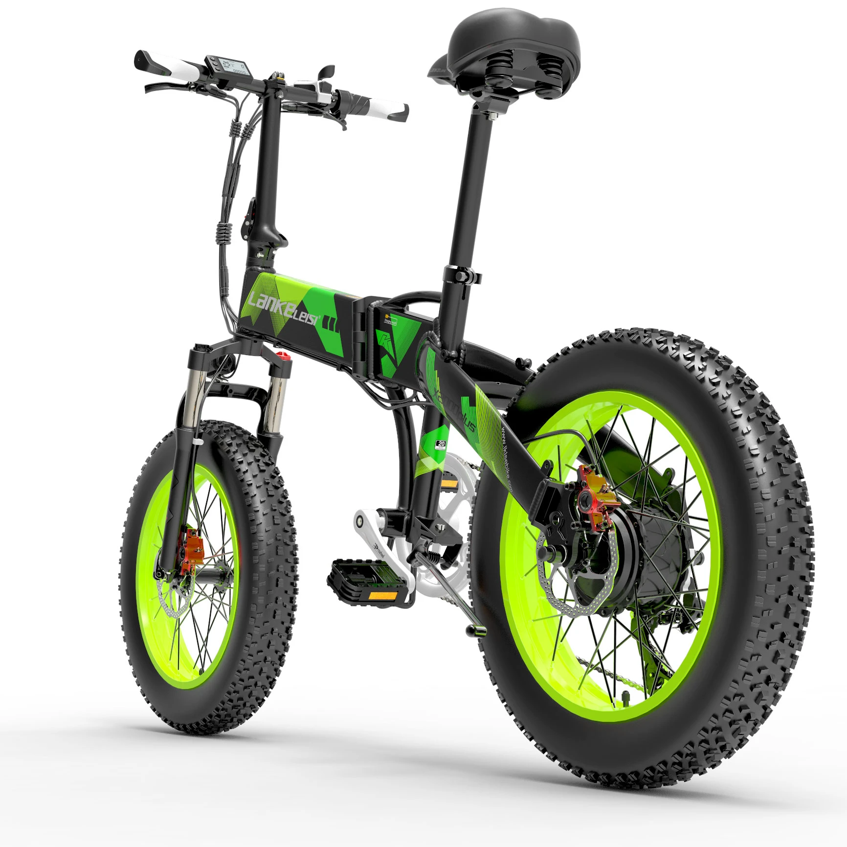 Free shipping LANKELEISI 20 Inch 1000W Motor Vintage Electric Bike Fat Tyre Electric Bicycle 12.8AH 7 Speed Electric Dirt Bike