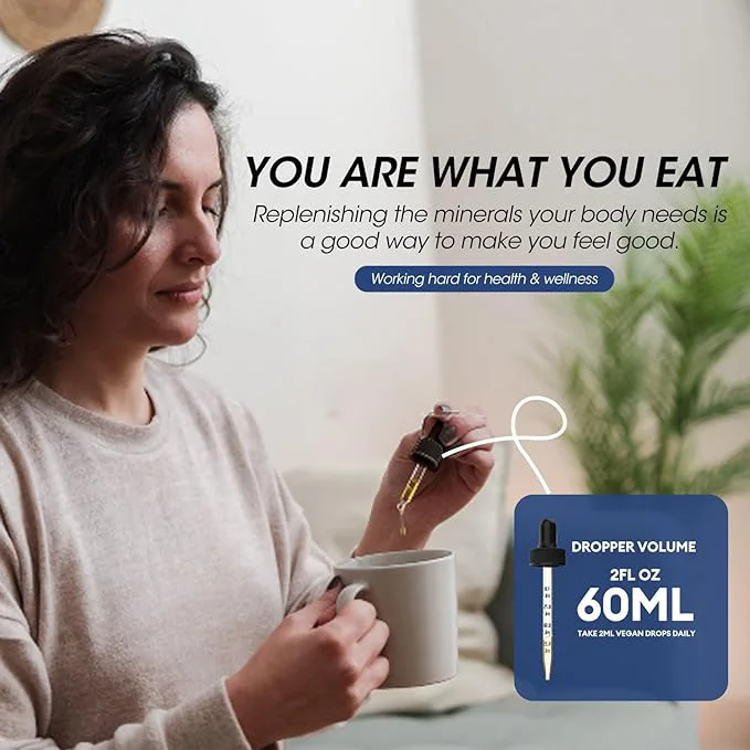 Triple Magnesium Complex Drops Magnesium Sodium Dietary Fiber Blend for Sleep Muscle Bone Mood Magnesium Liquid Drops