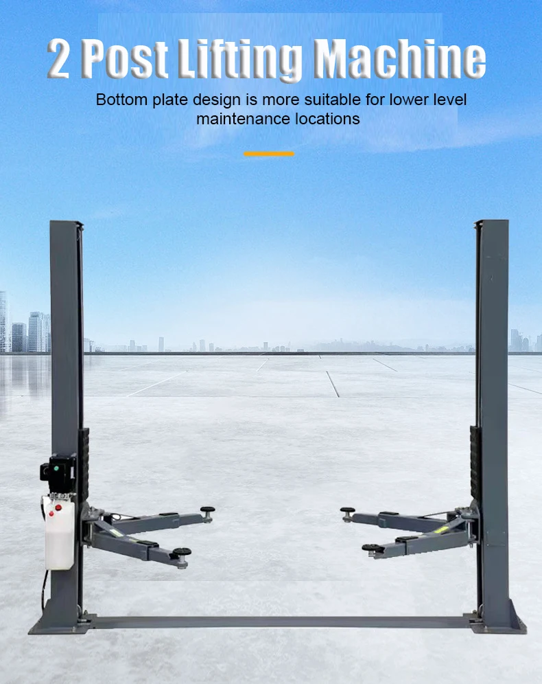 Fostar ODM Professional Hydraulic Automobile Vehicle Elevator Double Cylinder Gantry Car Lifting 2 Post Car Lift