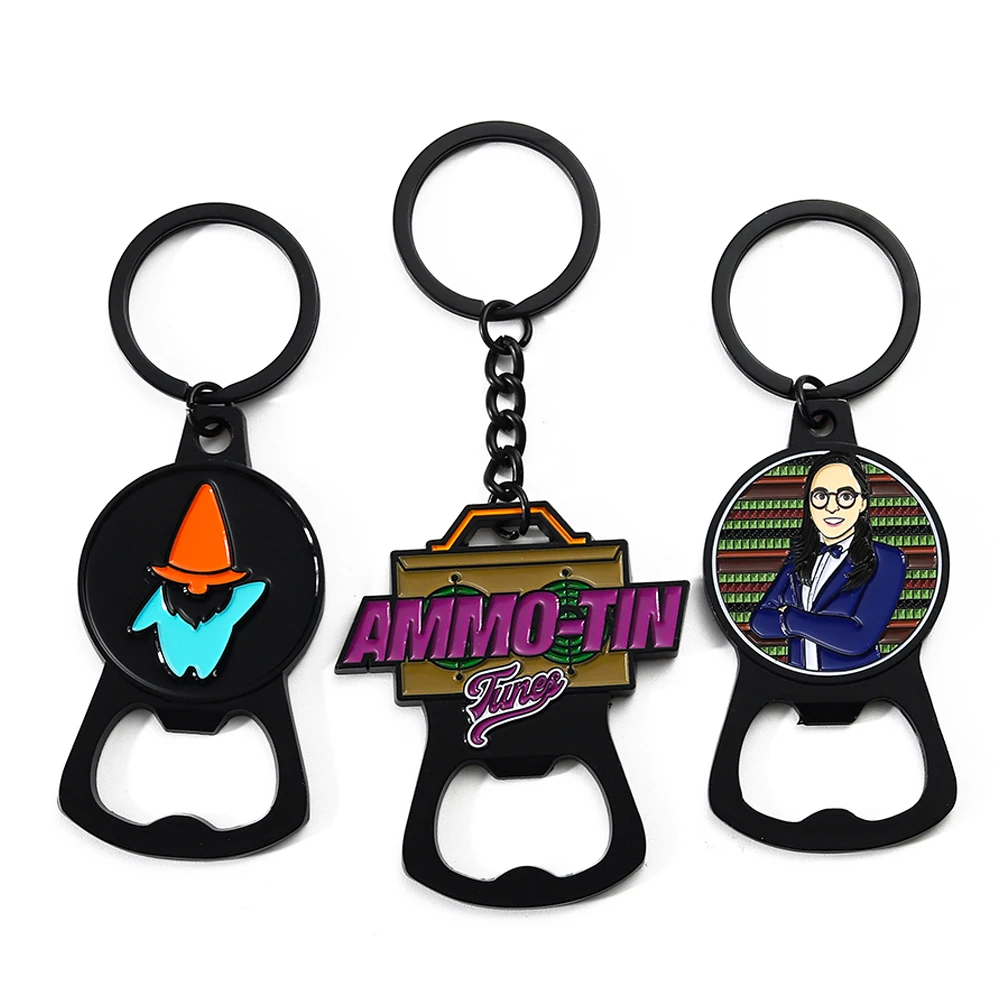 China Factory Custom Vintage Cast Iron Zinc Alloy Cartoon Cute Shape Logo Multi-Color Bottle Opener Blanks Magnet Beer Opener