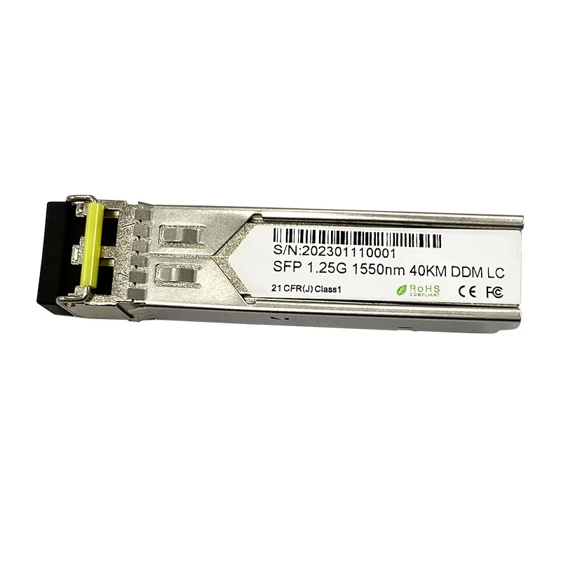 1.25G 40KM SFP Fibre Optic Modules 1550nm Single Mode Dual Fiber LC DDM SM Gigabit SFP Module