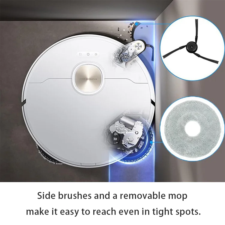 Main Side Brush Mop Cloth Hepa Filter Dust Bag Kit Robot Vacuum Cleaner Parts Accessories for Dreame X40 Ultra S30 Pro