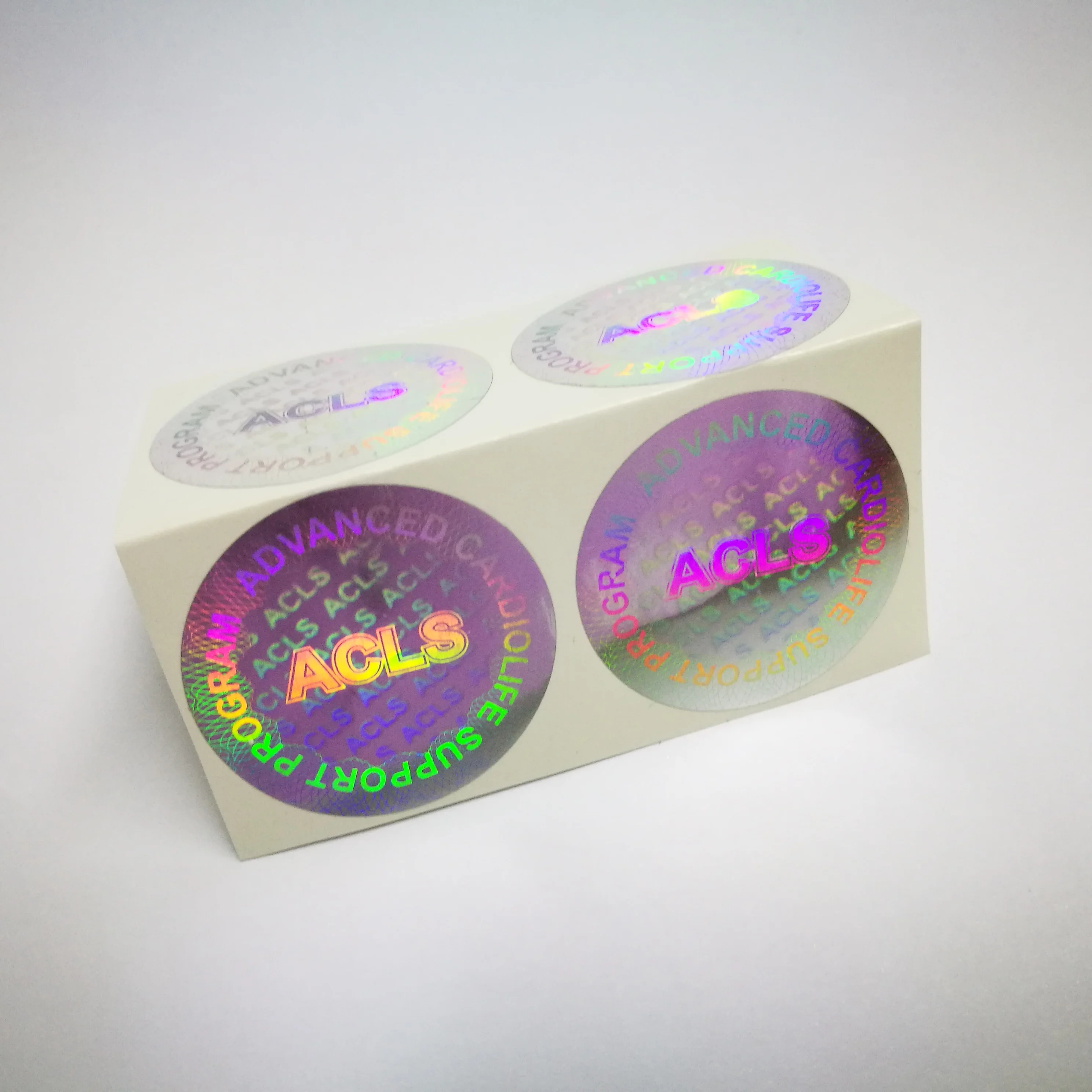 Custom design original packaging label 3D hologram security warranty sticker