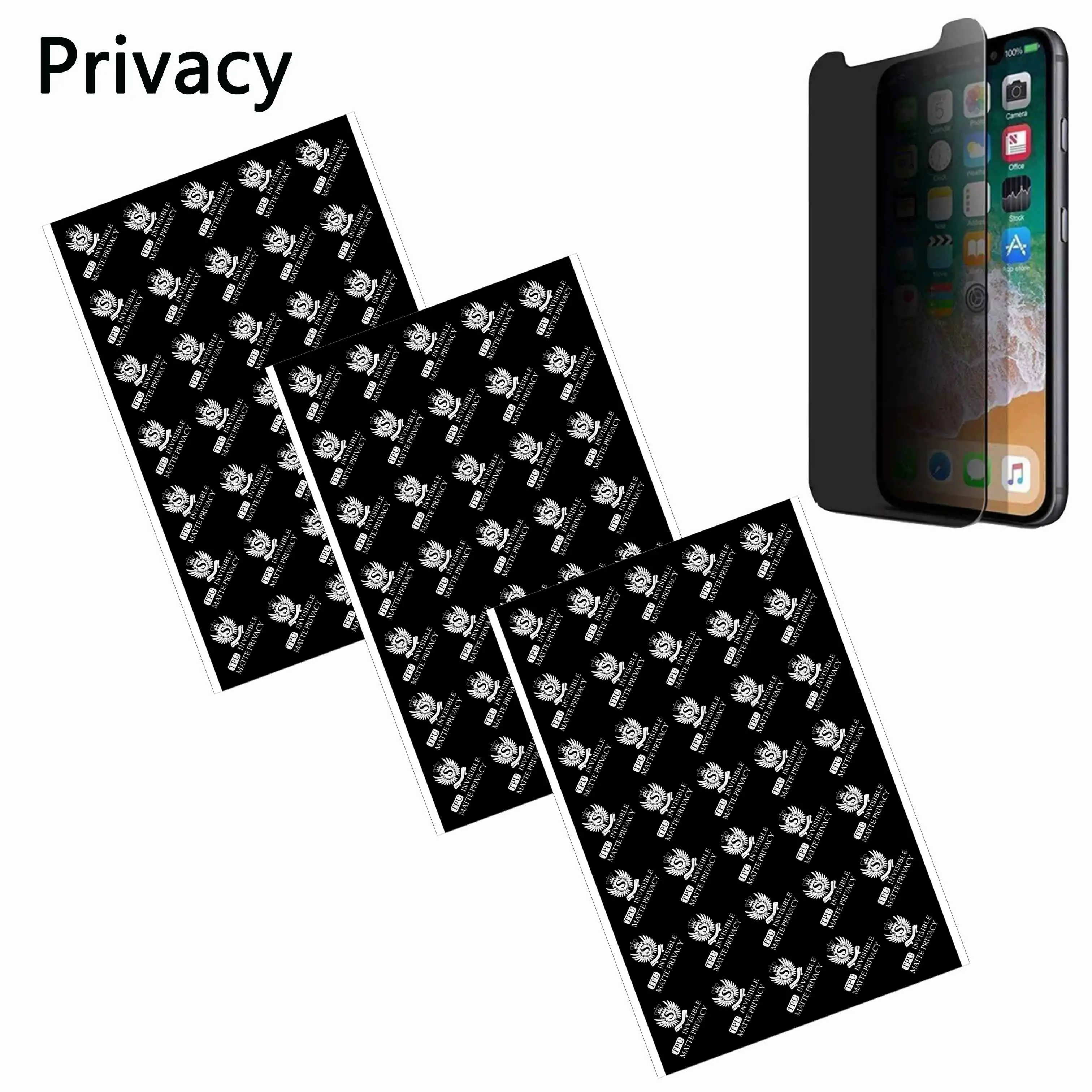 2022 NEW Anti-shock privacy screen protector tpu soft screen protector cell phone film cutter plotter Support All the models