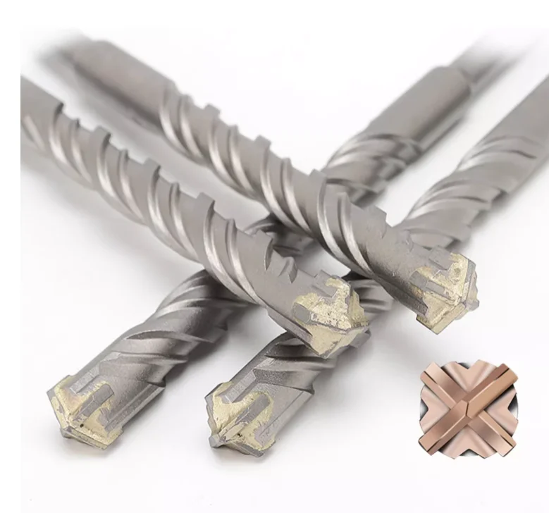 BOMI BMBB-31 milling tools  hss drill manufacturers Carbide Single Tip S4 Flute SDS Plus Hammer Drill Bit set