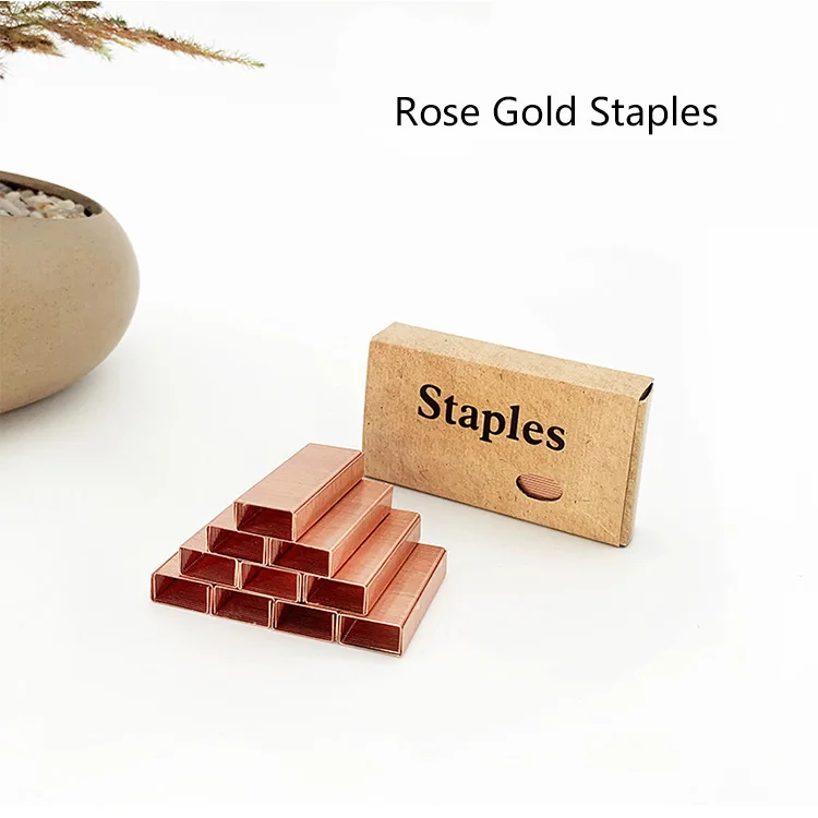 Acrylic Stationery Set Rose Gold Stapler Ball Pen Holder Stationery Gift Set Eco Friendly Stationery Set