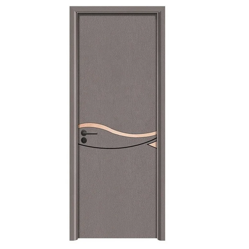 China Soundproof Hotel Door Waterproof Wpc Pvc Solid Interior Wooden Doors For Room