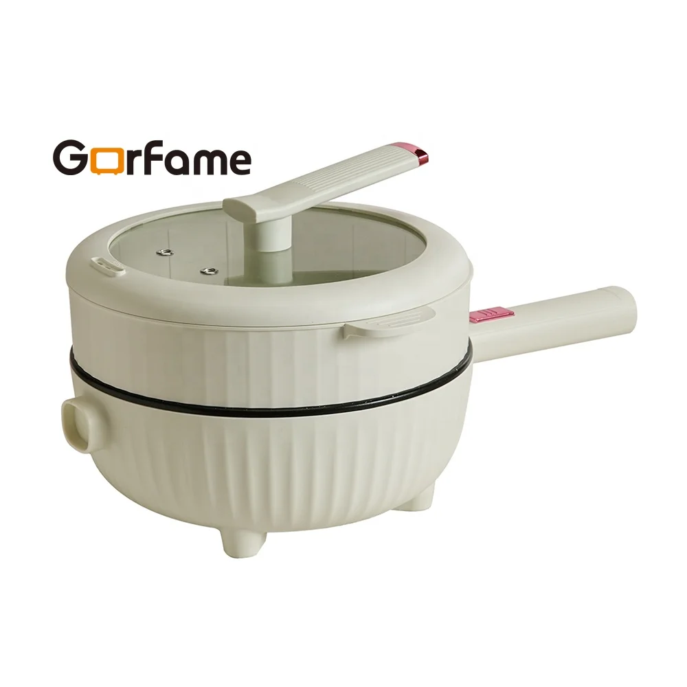 2024 4L Manual Slow Cooker Electric Crock Pot with Steamer Nonstick Electric Frying Pan