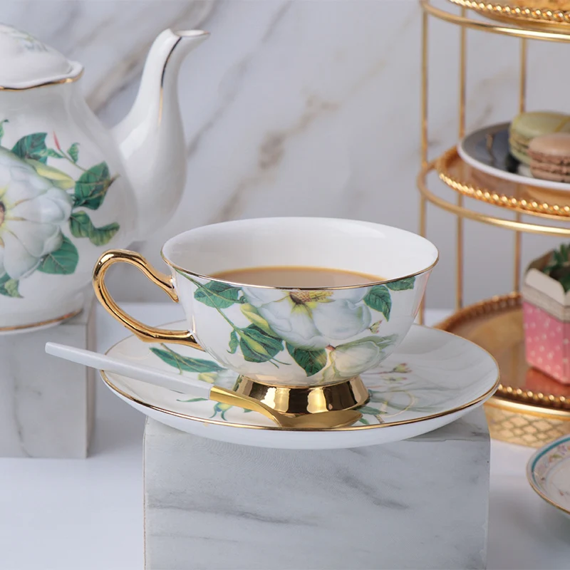 Wholesale good quality Bone China tea cup set