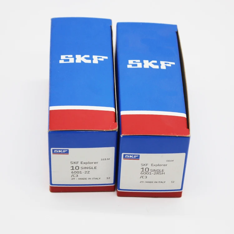 High Quality SKF Deep Groove Ball Bearing 6001-2RSSH-C3 12x28x8mm with Stainless Steel Seals for Industrial