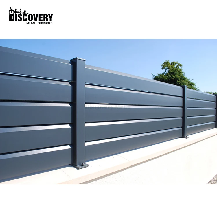 Горячая Распродажа, Китай, черный алюминиевый забор, металлические жалюзи, заборные панели для двора