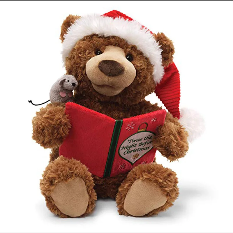 Lovely Handmade Plush Christmas Teddy Bear Toys for Christmas gift
