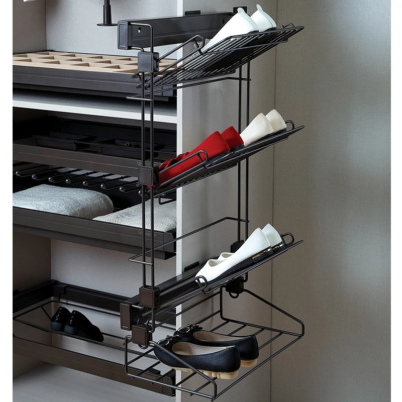 UNIHOPPER side mounted 4 layers shoes rack