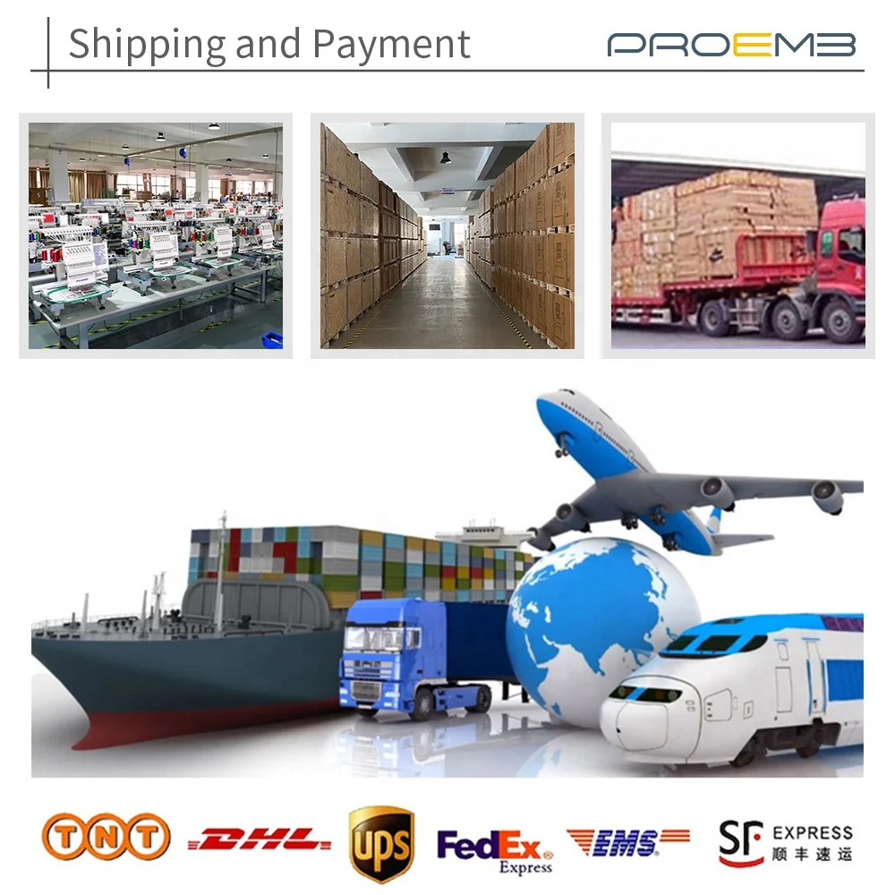 Профессиональная вышивальная машина PROEMB с 3 головками для послепродажного обслуживания