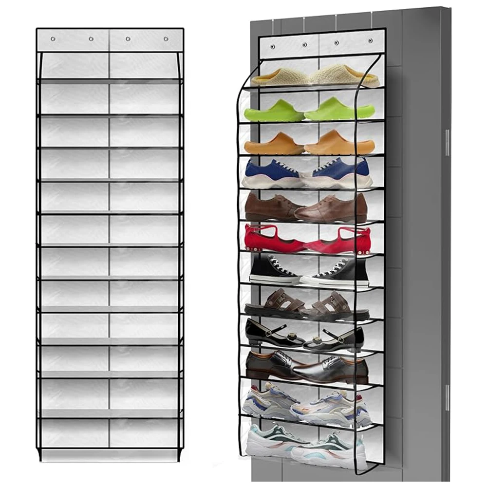 Over the Door Hanging Door Shoe Rack for Closet Large Shoe Storage Holder Organizer for Shoes