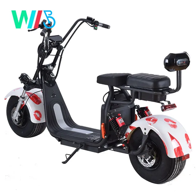 2022 Wide Tire Two Wheels Best Quality Moderate Price  COC/EEC Electric citycoco