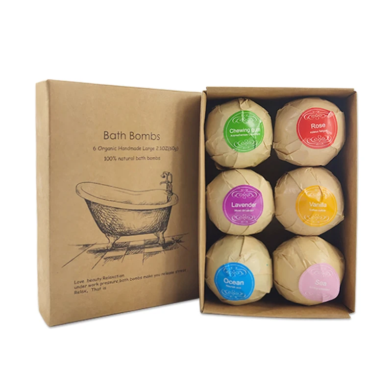 Производители упаковки частный бренд оптовая продажа бомбочка для ванны Подарочная коробка OEM в наличии