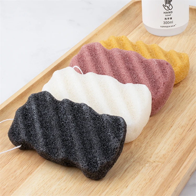 Hot Wholesale 100% Natural Konjac Facial sponges Wash face  Cleaning Organic Konjac Body Sponge