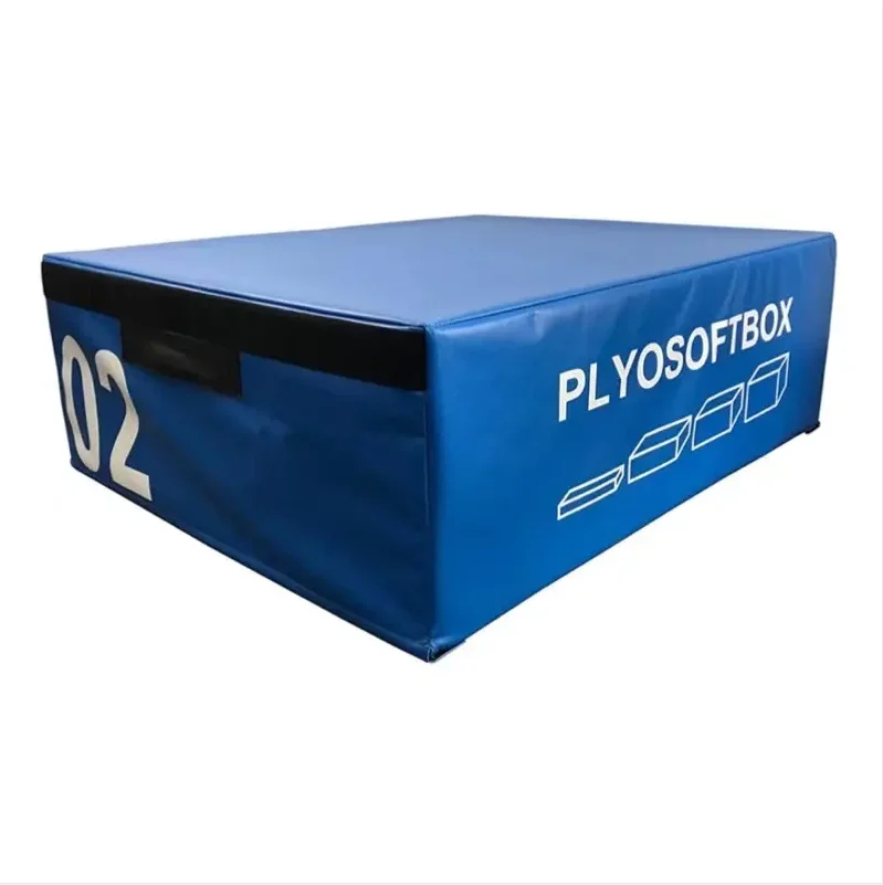 Jumping Plyo Box with 4 Different Heights 15cm/30cm/45cm/60cm Gym training Soft Foam Plyometric Box